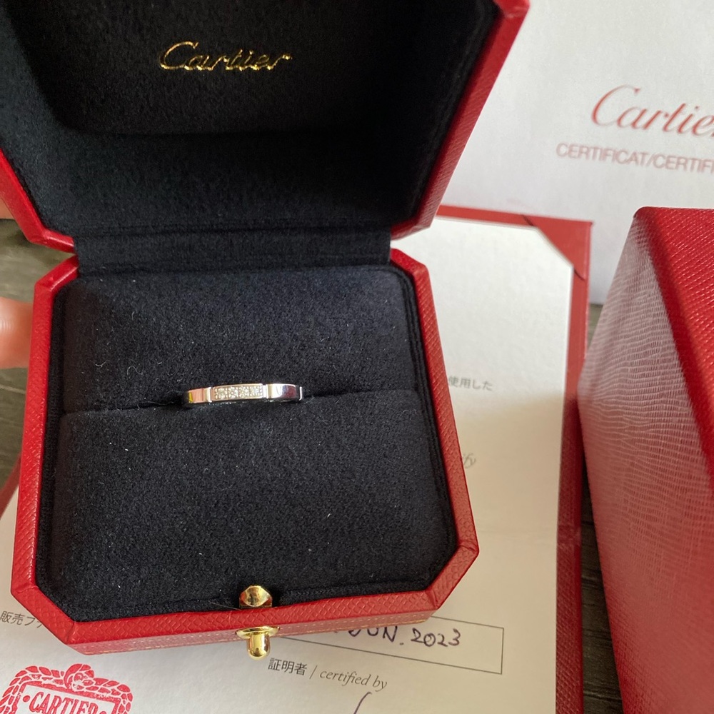 Like New Cartier Maillon Pantere Ring with Diamonds